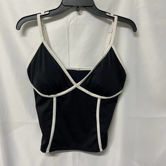 Shape Fx Swim Top Black Size 14 Lightly Padded - Picture 1 of 6